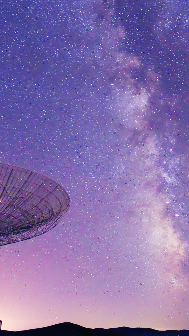電波望遠鏡と天の川